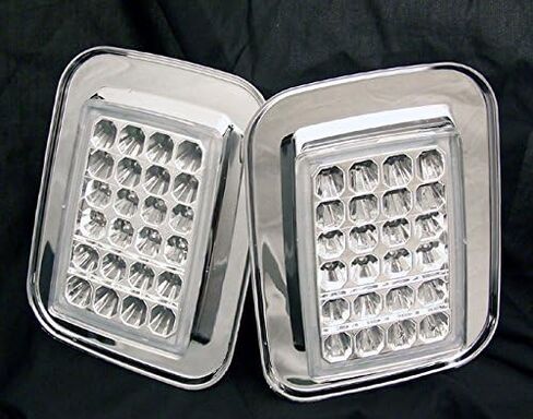 LED Front Side Corner Signal Lights Lamps Chrome Compatible with 2003-2009 Hummer H2 / H2 SUT in Saudi Arabia