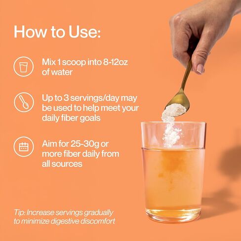 Supergut Foundational Daily Fiber Powder, Sugar Free & Vegan Prebiotic Fiber Blend for Gut Health & Digestive Support, Supplement for Men & Women with Solnul & Sunfiber, Unflavored, 20 Servings in Saudi Arabia
