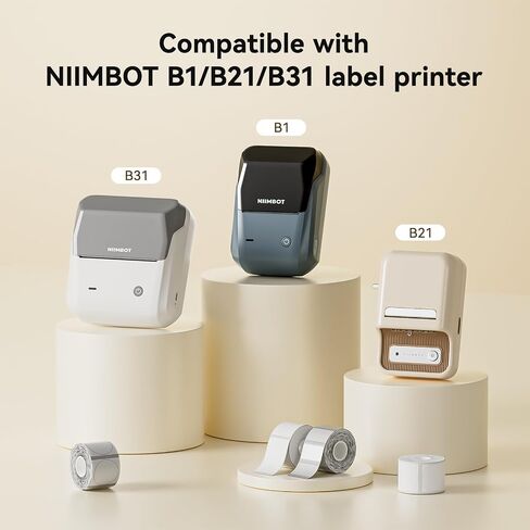 NIIMBOT 2 Rolls Labels for B1/B21/B3S Label Maker, 34 x 34 mm (1.34'' x 1.34'') 200 Labels/Roll, Thermal Label Tape for Home Office Small Business Labeling Tape Replacement(Colorful) in Saudi Arabia