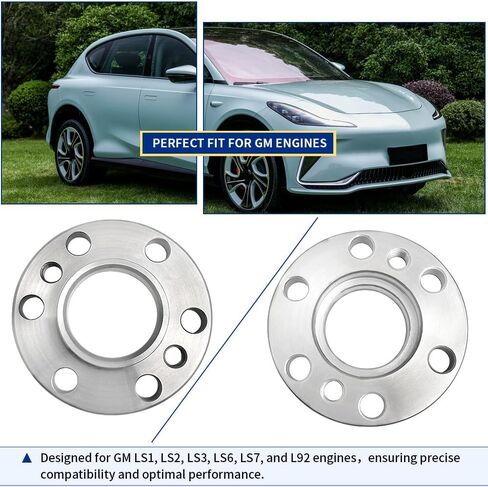 LS Crankshaft Spacer With Bolts Fits GM LS1 LS2 LS3 LS6 LS7 L92 LS With Bolts OEM#601010K LS Short Crank Flexplate Spacer With Bolts Coil Brackets Spacers And Bolts in Saudi Arabia
