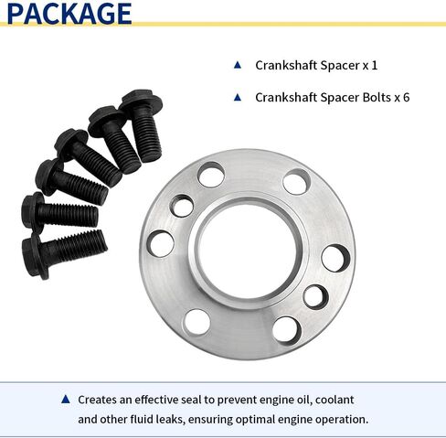 LS Crankshaft Spacer With Bolts Fits GM LS1 LS2 LS3 LS6 LS7 L92 LS With Bolts OEM#601010K LS Short Crank Flexplate Spacer With Bolts Coil Brackets Spacers And Bolts in Saudi Arabia