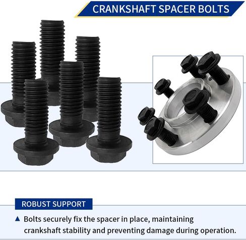 LS Crankshaft Spacer With Bolts Fits GM LS1 LS2 LS3 LS6 LS7 L92 LS With Bolts OEM#601010K LS Short Crank Flexplate Spacer With Bolts Coil Brackets Spacers And Bolts in Saudi Arabia