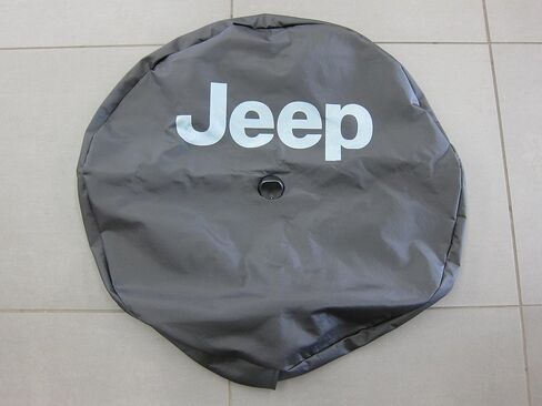Mopar Jeep Wrangler JL Spare Tire Cover w/Backup Camera Bezel & Jeep Logo OEM in Saudi Arabia