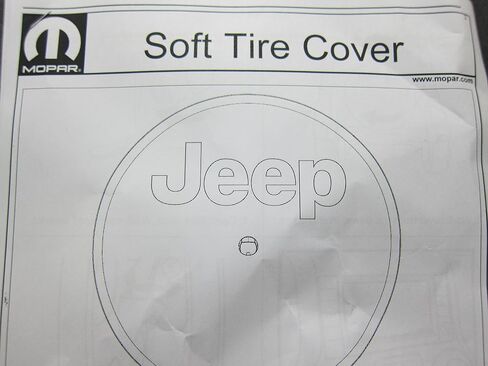 Mopar Jeep Wrangler JL Spare Tire Cover w/Backup Camera Bezel & Jeep Logo OEM in Saudi Arabia