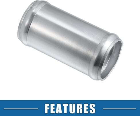 Car Adapter Joiner Pipe Universal 38mm 1.50" OD 76mm 2.99" Length Connector Tubing Adapter Aluminum Alloy Silver Tone in Saudi Arabia