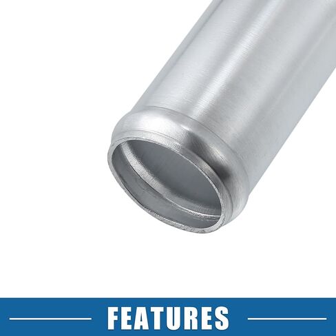 Car Adapter Joiner Pipe Universal 38mm 1.50" OD 76mm 2.99" Length Connector Tubing Adapter Aluminum Alloy Silver Tone in Saudi Arabia