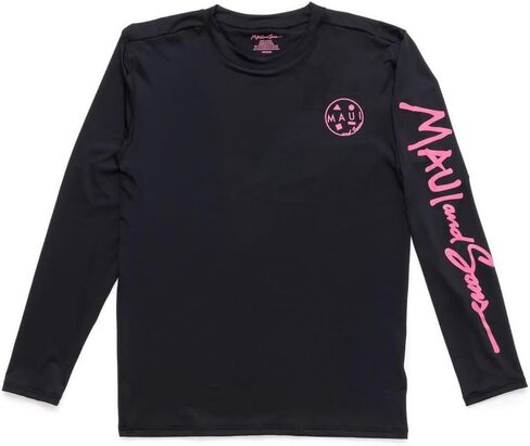 Maui Motion Long Suge Sun Shirts for Men | 50+ حماية UPF النسيج الرطوبة الفتل المصممة للراحة اليومية in Kuwait