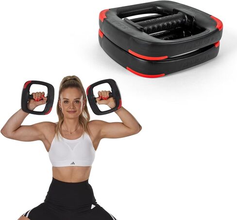 Les Mills™ Dual Purpose 2.2 lbs Ergonomic Free Weights for at Home Workout Equipment, Workout Weights Plates, Hand Weights for Total Body Workouts in Kuwait