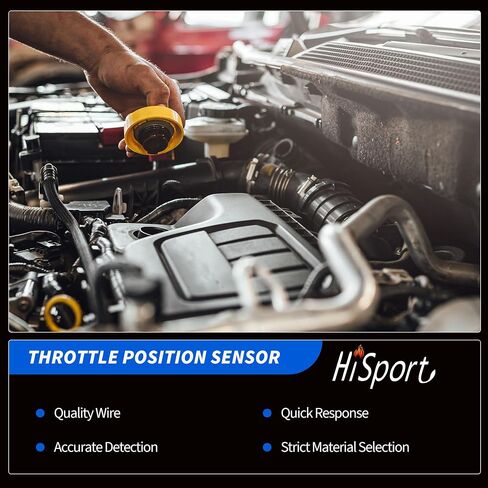 Hisport 35170-37100 Throttle Position Sensor متوافق مع Santa Fe 2001-2006 ، Sonata 1999-2005 ، Tiburon 2003-2008 ، Tucson 2005-2009 ， Optima 2001-2006 ، Sportage 2005-2010 HSTPSPS293-H. in Saudi Arabia