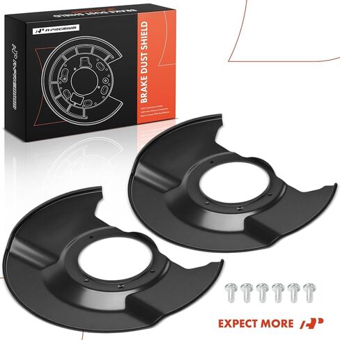 A-Premium الأمامي السائق ودرع غبار الفرامل الجانبي A-Premium متوافق مع نماذج Acura-TL 1999 2000 2001 2003 ، 3.2L ، 2-PC Set in Saudi Arabia