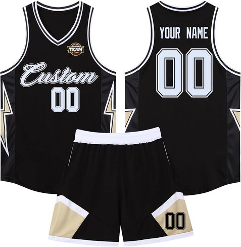 Basketball Jerseys Sets Mesh Breathable Vest Shorts Sets Children Teenagers Men Women Customized Number Name in Saudi Arabia