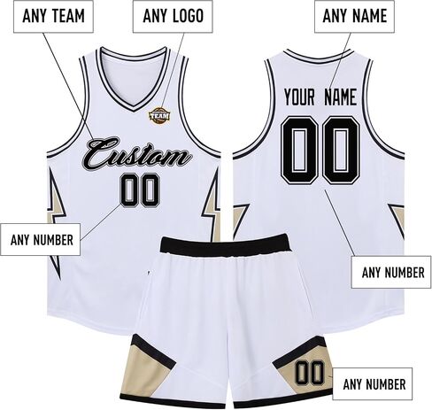Basketball Jerseys Sets Mesh Breathable Vest Shorts Sets Children Teenagers Men Women Customized Number Name in Saudi Arabia