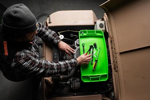 GRYPMAT PLUS GRIP MAT for Mechanics - صينية أدوات السيليكون المرنة غير المنقولة - منظم الأدوات لمربع الأدوات - حصيرة أداة خالية من المغناطيسية ، سهلة التنظيف - صغيرة ، برتقالية in Saudi Arabia