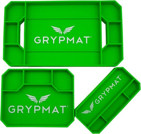 GRYPMAT PLUS GRIP MAT for Mechanics - صينية أدوات السيليكون المرنة غير المنقولة - منظم الأدوات لمربع الأدوات - حصيرة أداة خالية من المغناطيسية ، سهلة التنظيف - صغيرة ، برتقالية in Saudi Arabia