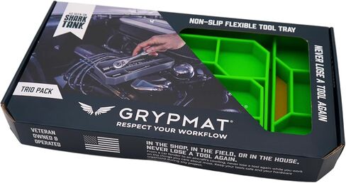 GRYPMAT PLUS GRIP MAT for Mechanics - صينية أدوات السيليكون المرنة غير المنقولة - منظم الأدوات لمربع الأدوات - حصيرة أداة خالية من المغناطيسية ، سهلة التنظيف - صغيرة ، برتقالية in Saudi Arabia