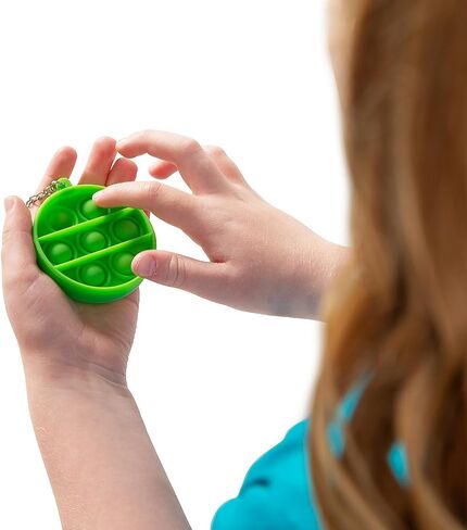 Fun Express Mini Round Lotsa Popps Popping Toy Ceychains - 12 قطعة in Saudi Arabia