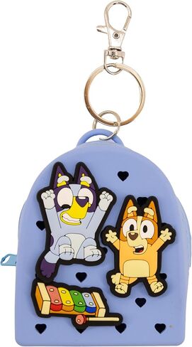 Disney Stitch, Hello Kitty or Bluey Keychain for Kids | Silicone Mini Backpack Zipper Pull Key Ring, Bag Charm in Saudi Arabia