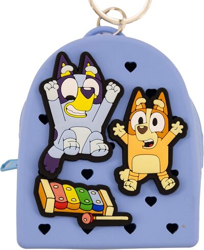 Disney Stitch, Hello Kitty or Bluey Keychain for Kids | Silicone Mini Backpack Zipper Pull Key Ring, Bag Charm in Saudi Arabia