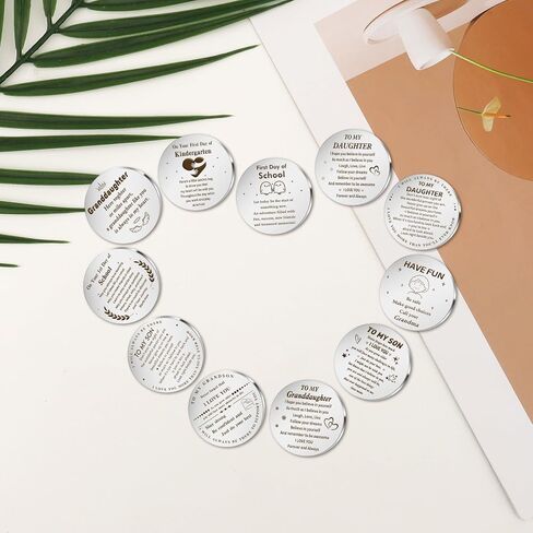 Pocket Hug Token Keychain Gift Long Distance Keepsake Inspirational Gift for Son Daughter Grandson Granddaughter in Saudi Arabia