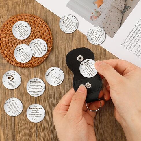 Pocket Hug Token Keychain Gift Long Distance Keepsake Inspirational Gift for Son Daughter Grandson Granddaughter in Saudi Arabia
