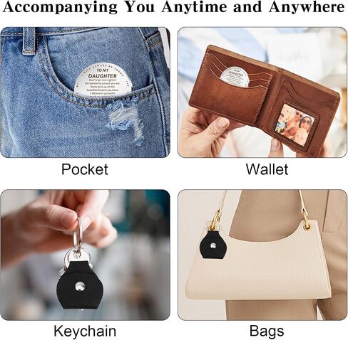 Pocket Hug Token Keychain Gift Long Distance Keepsake Inspirational Gift for Son Daughter Grandson Granddaughter in Saudi Arabia