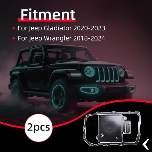 68417054AB مجموعة مرشح نقل مع حشية الألومنيوم ملائمة لجيب مصارع 2020-2023 لجيب رانجلر 2018-2024 استبدال 68417054AB in Kuwait