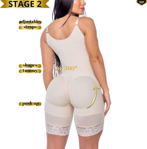 Fajas Colombianas Stage 2 Post Surgery – Shapewear BBL Recovery, Tummy Tuck Compression & Butt Lifter Body Shaper in Saudi Arabia