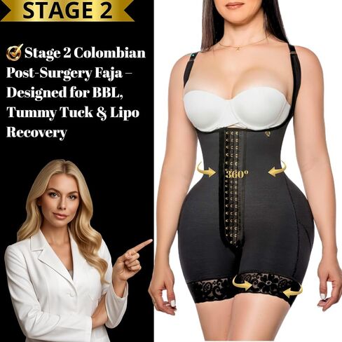 Fajas Colombianas Stage 2 Post Surgery - Respare BBL Recover in Kuwait