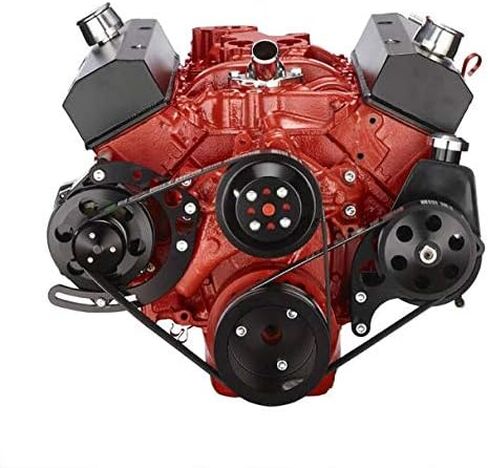 Small Block Chevy Serpentine System for 283 302 305 350 400 Engines- Power Steering and Alternator in Saudi Arabia