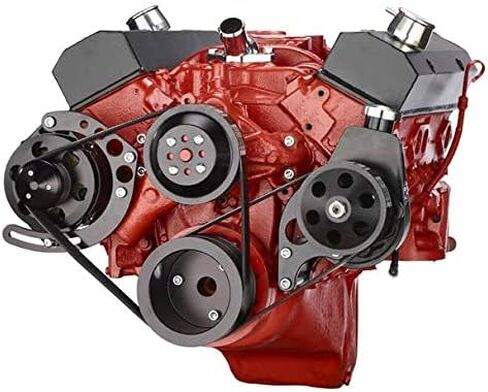 Small Block Chevy Serpentine System for 283 302 305 350 400 Engines- Power Steering and Alternator in Saudi Arabia