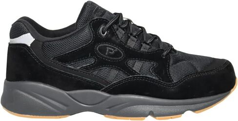 Propet Mens Stability Fusion Walking Walking Sneakers Shoes - Black in Saudi Arabia