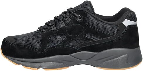 Propet Mens Stability Fusion Walking Walking Sneakers Shoes - Black in Saudi Arabia