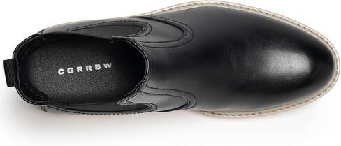 CGRRBW Men's Chelsea Boots, Fashion and Comfort Driving Shoes, Slip-Resistant Outsole, Slip on Casual Ankle Boots for Men in Saudi Arabia