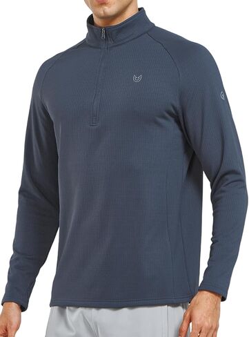 NORTHYARD Men's Quarter Zip Pullover Fleece Lined Long Sleeve Running Shirts Golf Sweatshirts Outdoor Thermal Layer Hiking in Saudi Arabia