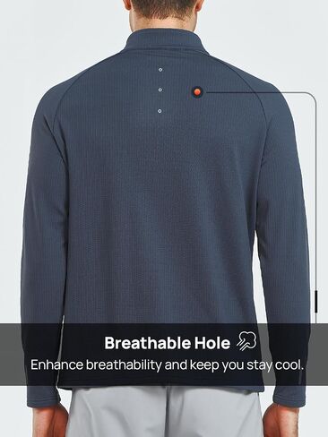 NORTHYARD Men's Quarter Zip Pullover Fleece Lined Long Sleeve Running Shirts Golf Sweatshirts Outdoor Thermal Layer Hiking in Saudi Arabia