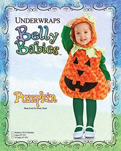 Underwraps Toddler's Halloween Pumpkin Belly Babies Costume in Saudi Arabia