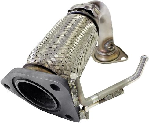 Northeastern Exhaust | Stainless Steel Front Exhaust Pipe Compatible for Honda Accord 2003-2007 2.4L | Free Gaskets Included | Automotive Replacement Part in Saudi Arabia