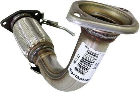 Northeastern Exhaust | Stainless Steel Front Exhaust Pipe Compatible for Honda Accord 2003-2007 2.4L | Free Gaskets Included | Automotive Replacement Part in Saudi Arabia
