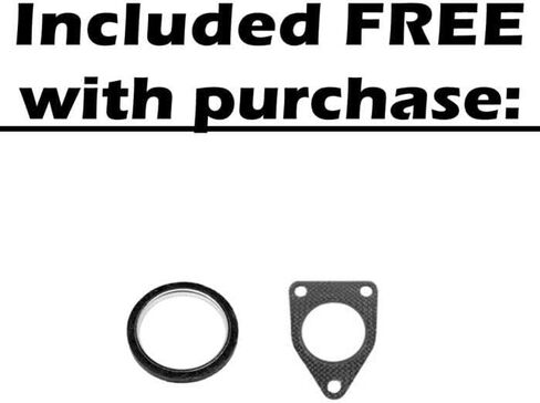 Northeastern Exhaust | Stainless Steel Front Exhaust Pipe Compatible for Honda Accord 2003-2007 2.4L | Free Gaskets Included | Automotive Replacement Part in Saudi Arabia