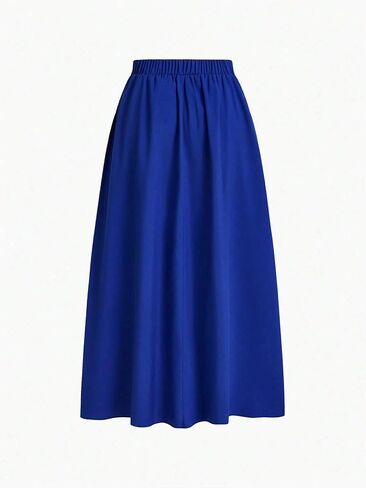 Gorglitter Woment's Flowy Maxi Maxire Pleate High Weist A LINE LOND TRITTS WORTS BONSION TRENDY TRENDY 2025 in Kuwait
