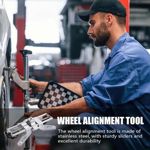 محاذاة عجلات العجلة المشبك ، مجموعة محاذاة العجلات - أداة إصلاح الإطارات ، مقياس Camber Caster للسيارة ، شاحنة ، يناسب 11-25 بوصة in Kuwait