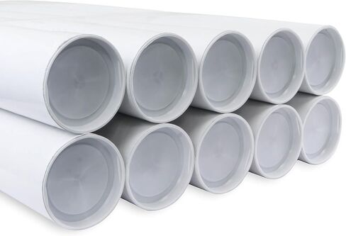 MagicWater Supply Mailing Tube - 1.5 in x 9 in - White - 6 Pack - for Shipping and Storage of Posters, Arts, Crafts, and Documents in Saudi Arabia