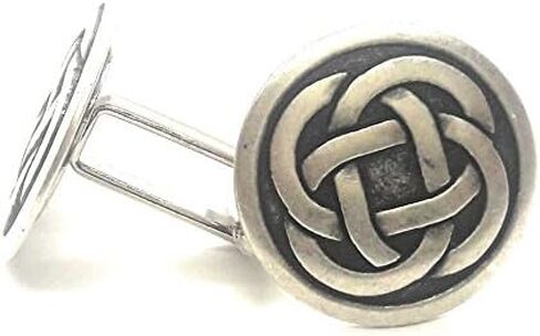 ROUND CELTIC KNOT CUFFLINKS AND TIE TACK in Saudi Arabia