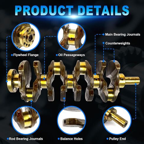 Engine Rebuild Overhaul Kit for Kia Optima/Sportage/Sorento, for Hyundai Sonata/Tucson 2.4L G4KJ, Includes 2.4 Crankshaft, Timing Chain Kit, Head Gasket Set, Rod Main Bearings 23111-2G200 in Saudi Arabia