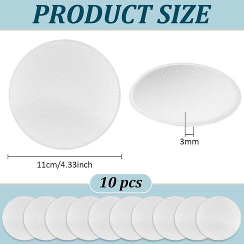 Benecreat 10pcs Round Round Fascinator Hat Base ، قاعدة Millinery Eva Cloth for Wedding Party Hat Making in Saudi Arabia