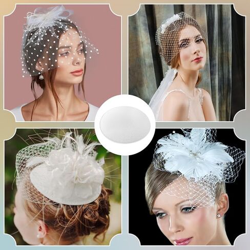 Benecreat 10pcs Round Round Fascinator Hat Base ، قاعدة Millinery Eva Cloth for Wedding Party Hat Making in Saudi Arabia