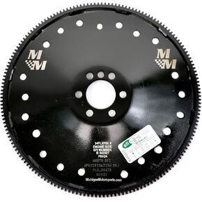 Michigan Motorsports Black LS Flexplate 6 -Bolt Dished SFI 29.1 تصميم الجمود العالي - يناسب 4.8L 5.3L 5.7L. 6.0L 6.2L TH350 TH400 700R4 4L60 4L80 6L80 in Kuwait