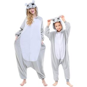 Animal Onesie Polar Fleece-Halloween Christmas Costume with Hood&Tail,One Piece Pajamas,Cozy Sleepwear Jumpsuit in Saudi Arabia