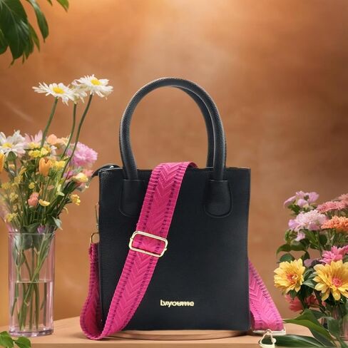 Black Hardware Purse Strap Adjustable Replacement Belts Wide Bag Straps for Canvas Crossbody Purses Messenger Bags Shoulder Handbags in Saudi Arabia