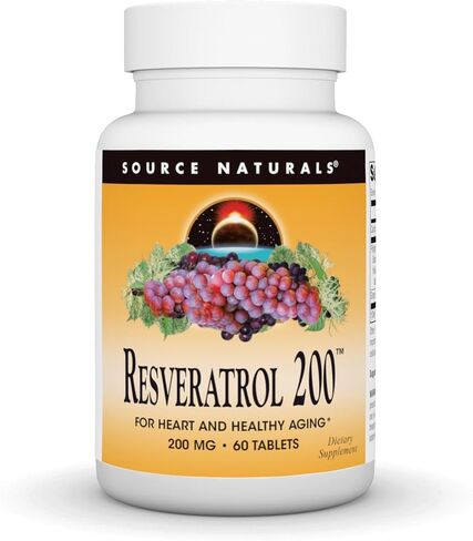 Source Naturals Resveratrol, for Heart and Healthy Aging* 200 mg - 30 Tablets in Saudi Arabia